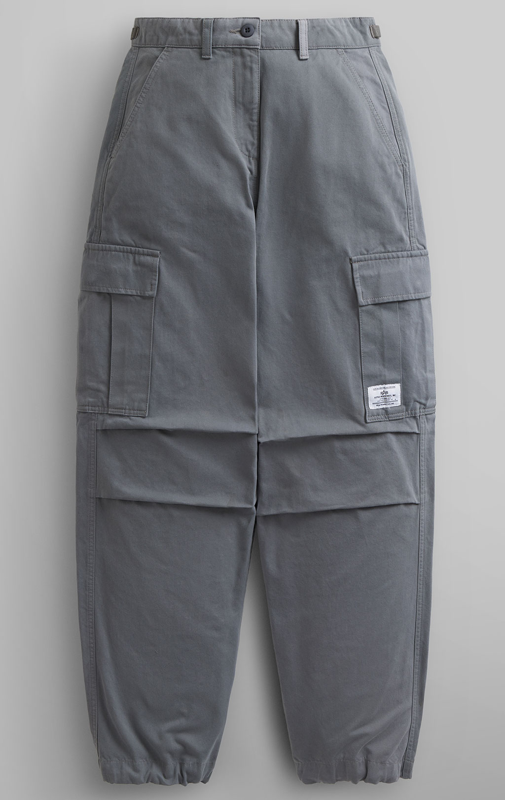 Женские брюки-карго парашюты ALPHA INDUSTRIES M-65 PANT плотные SS 24 m aircraft gray 