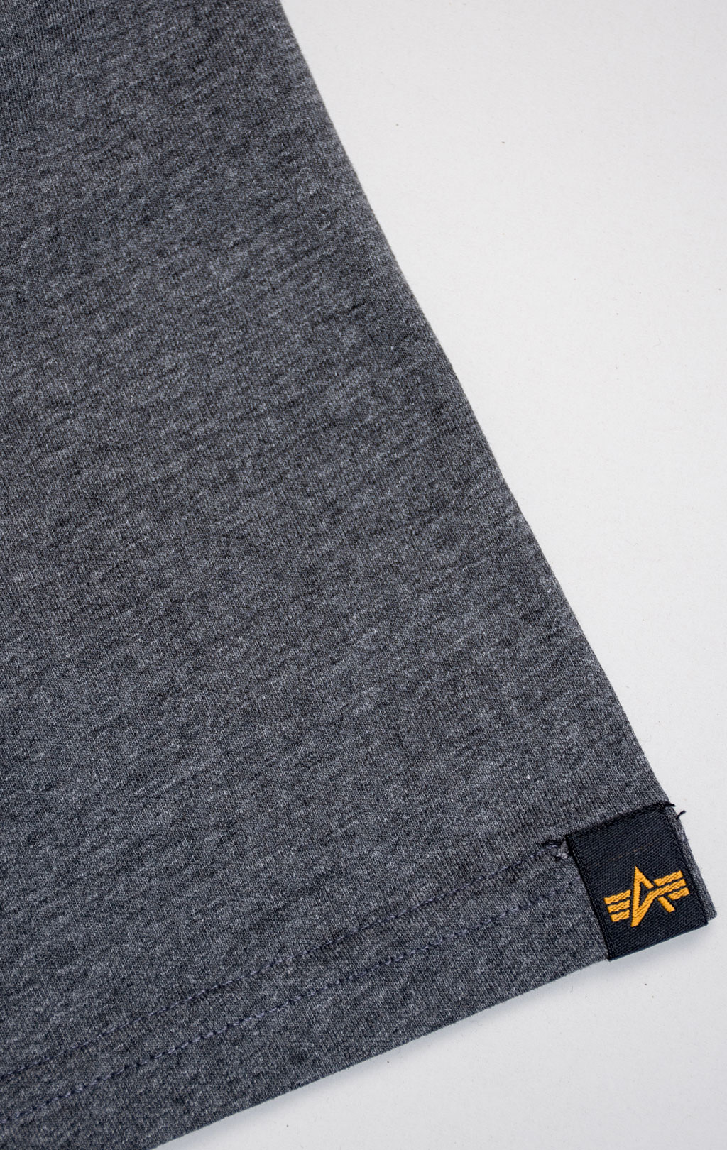 Футболка ALPHA INDUSTRIES BASIC T big size charcoal heather 