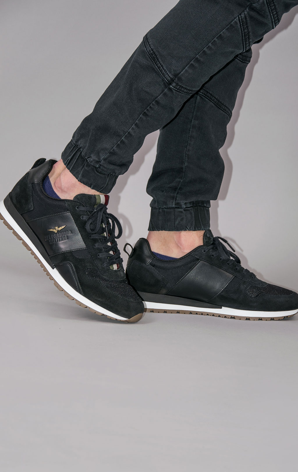 Кроссовки AERONAUTICA MILITARE SS 23 m/PT jet black (SC 246)