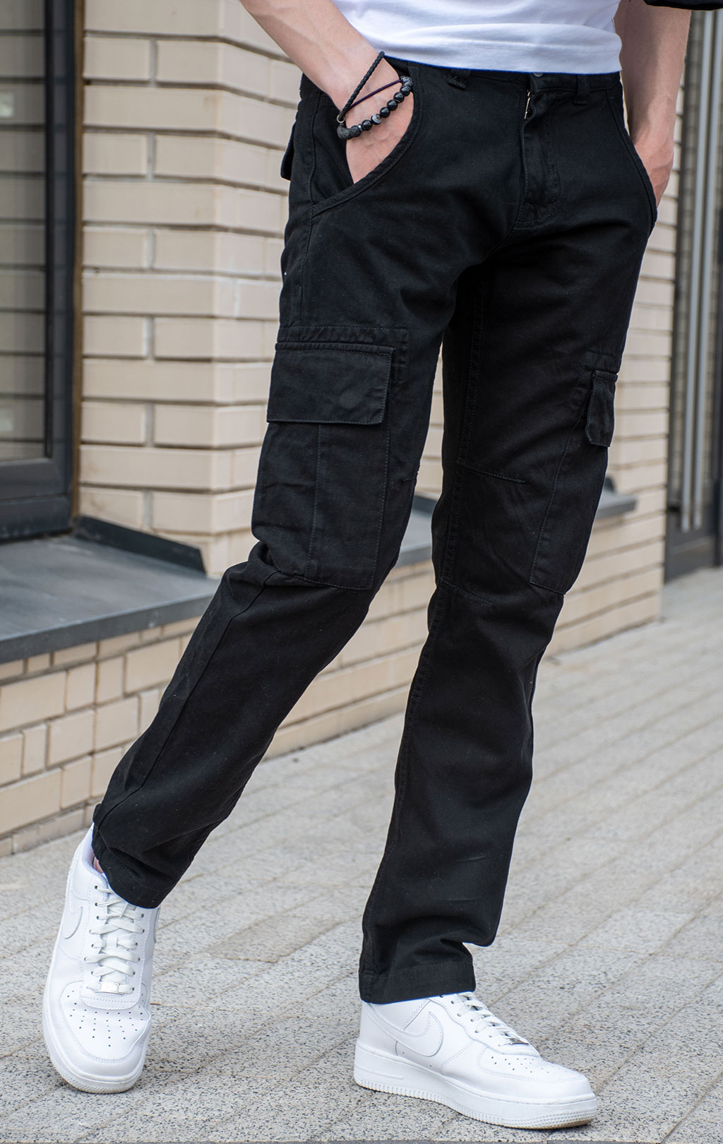 Брюки-карго ALPHA INDUSTRIES AGENT black 