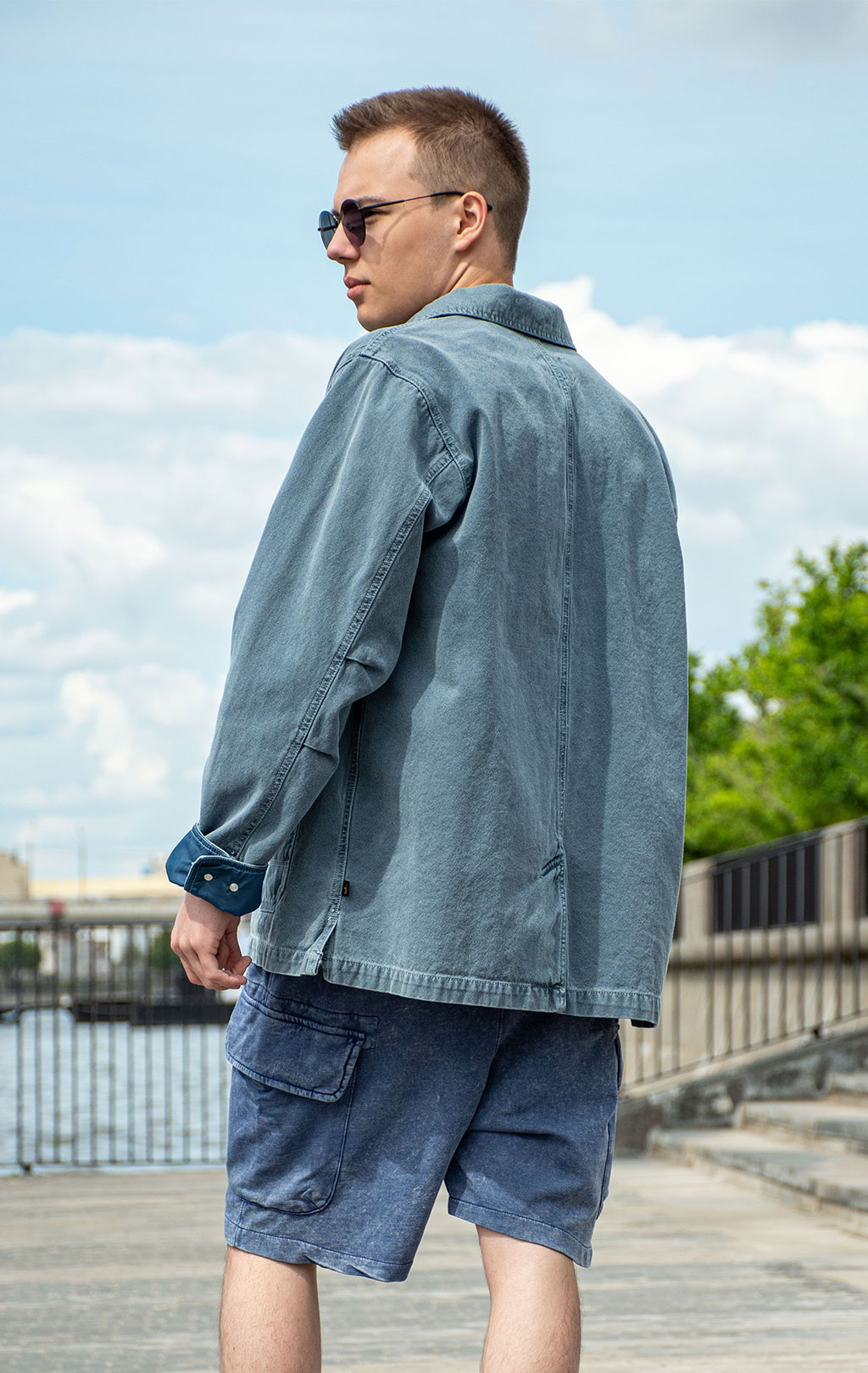 Ветровка ALPHA INDUSTRIES CTN CHORE COAT SS 25 m airborne blue 