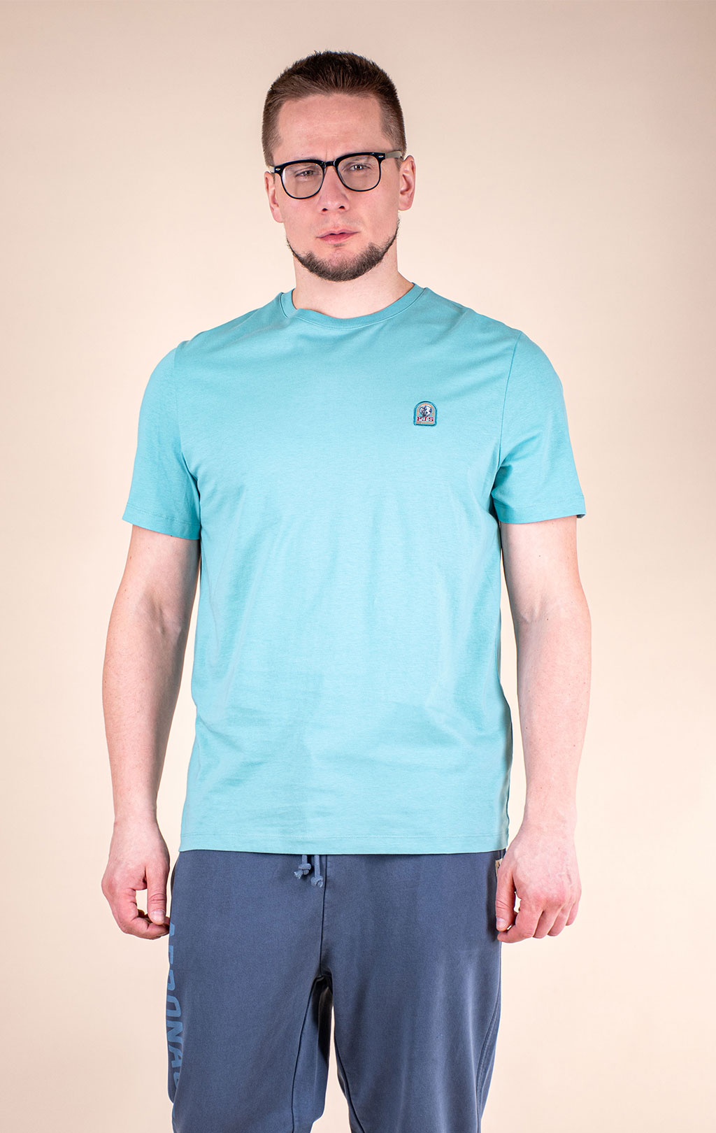Футболка PARAJUMPERS PATCH TEE SS 26 aqua 