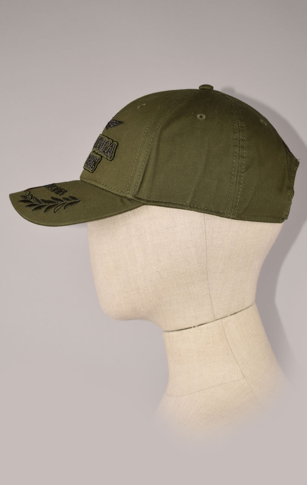 Бейсболка AERONAUTICA MILITARE FW 22/23/CN verde militare (HA 1104)