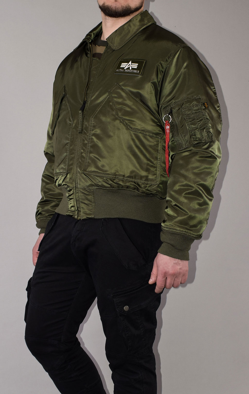 Куртка летная ALPHA INDUSTRIES CWU-45 dark olive 