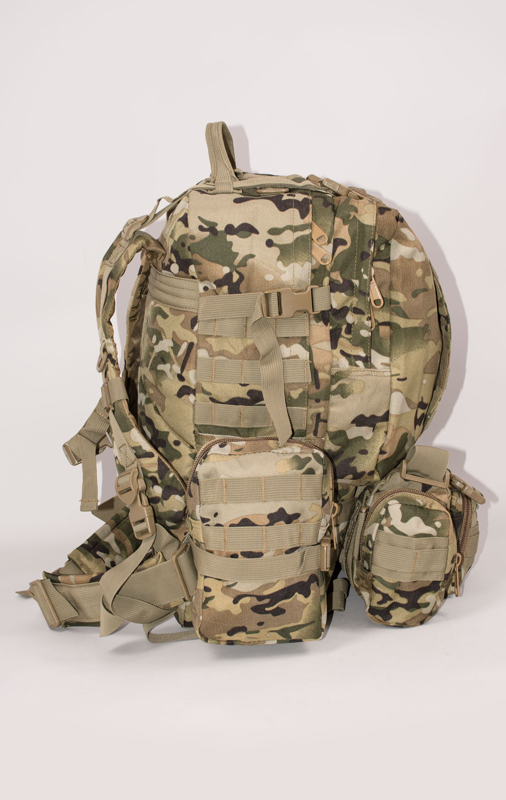 Рюкзак тактический ASSAULT 60L с поясной сумкой + 2 подсумка multicam BS-016 Китай