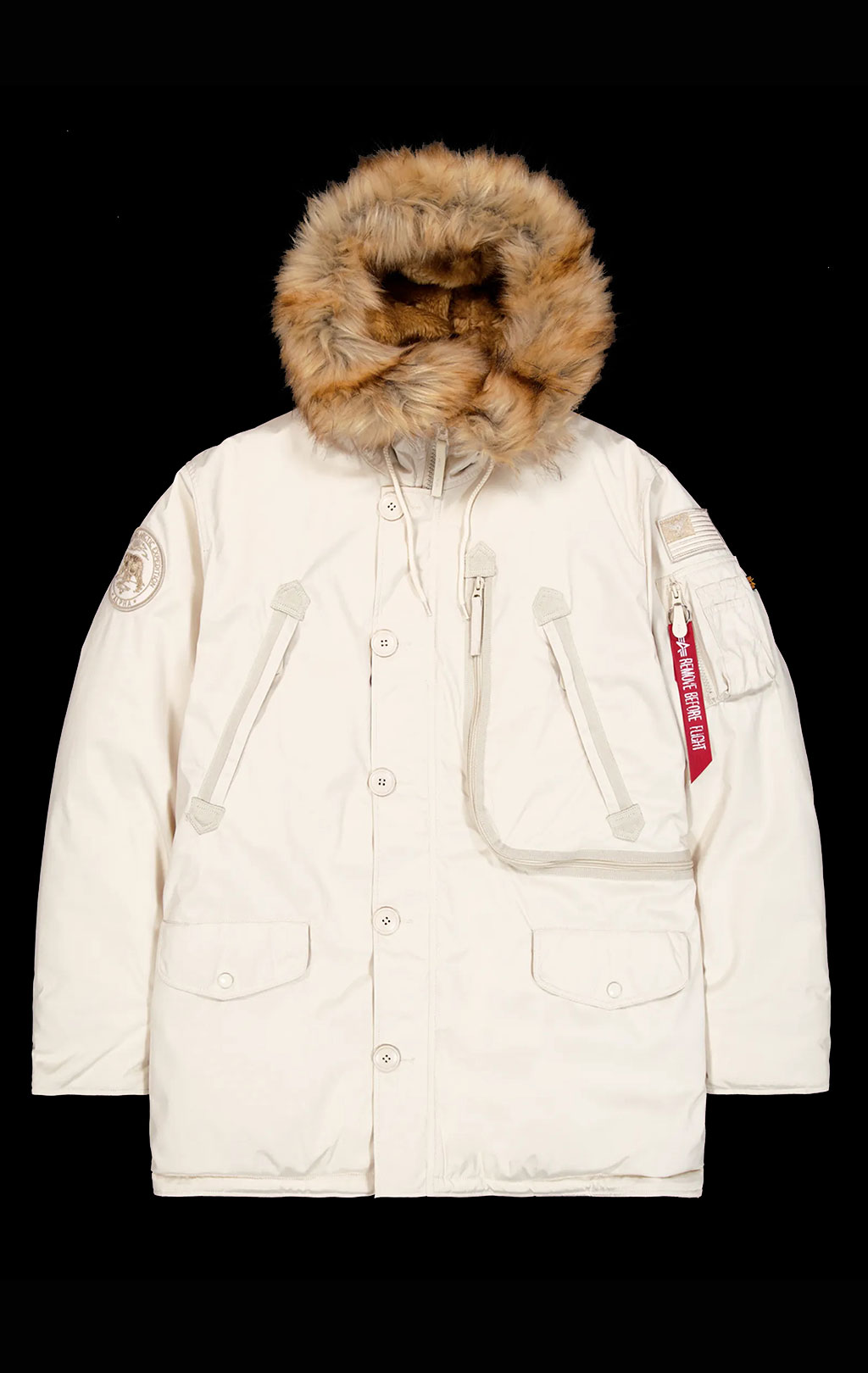 Аляска ALPHA INDUSTRIES POLAR vintage white 