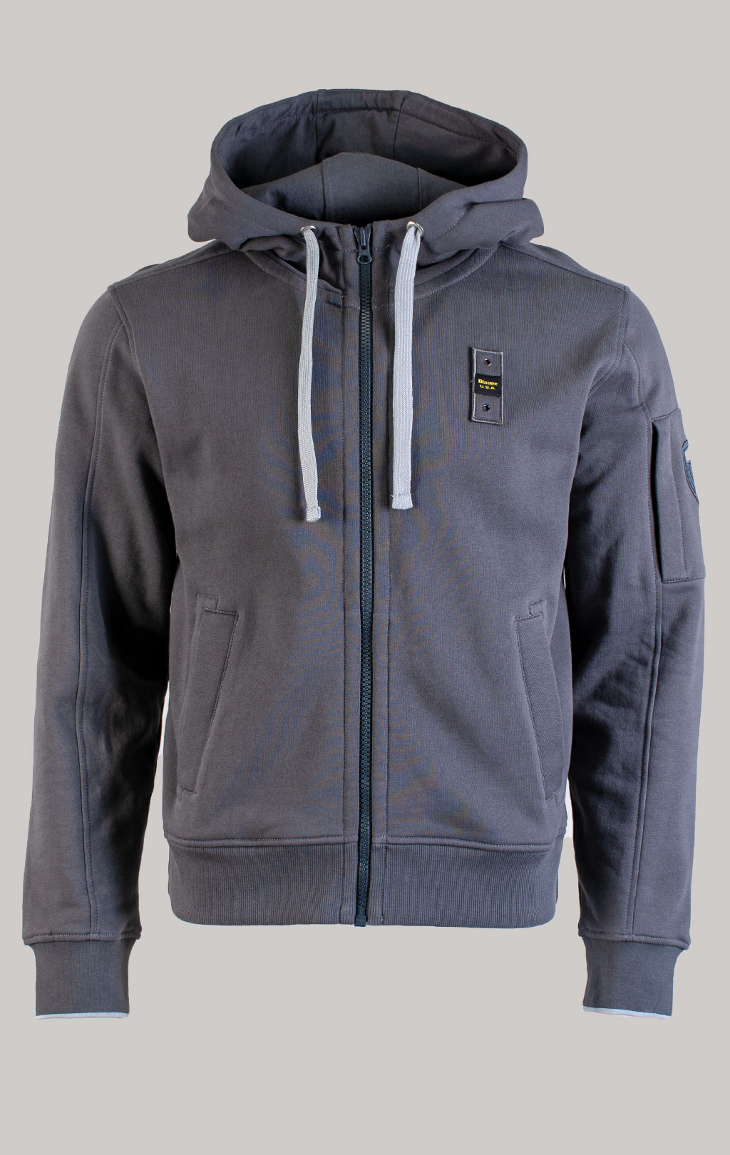 Толстовка на молнии BLAUER CARDINTON FW 25/26 anthracite grey (F02184) 