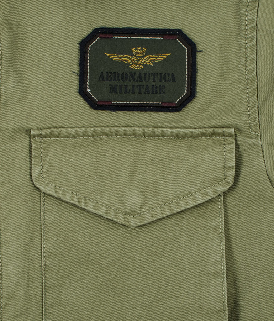 Ветровка AERONAUTICA MILITARE verde militare (AB 1524) 