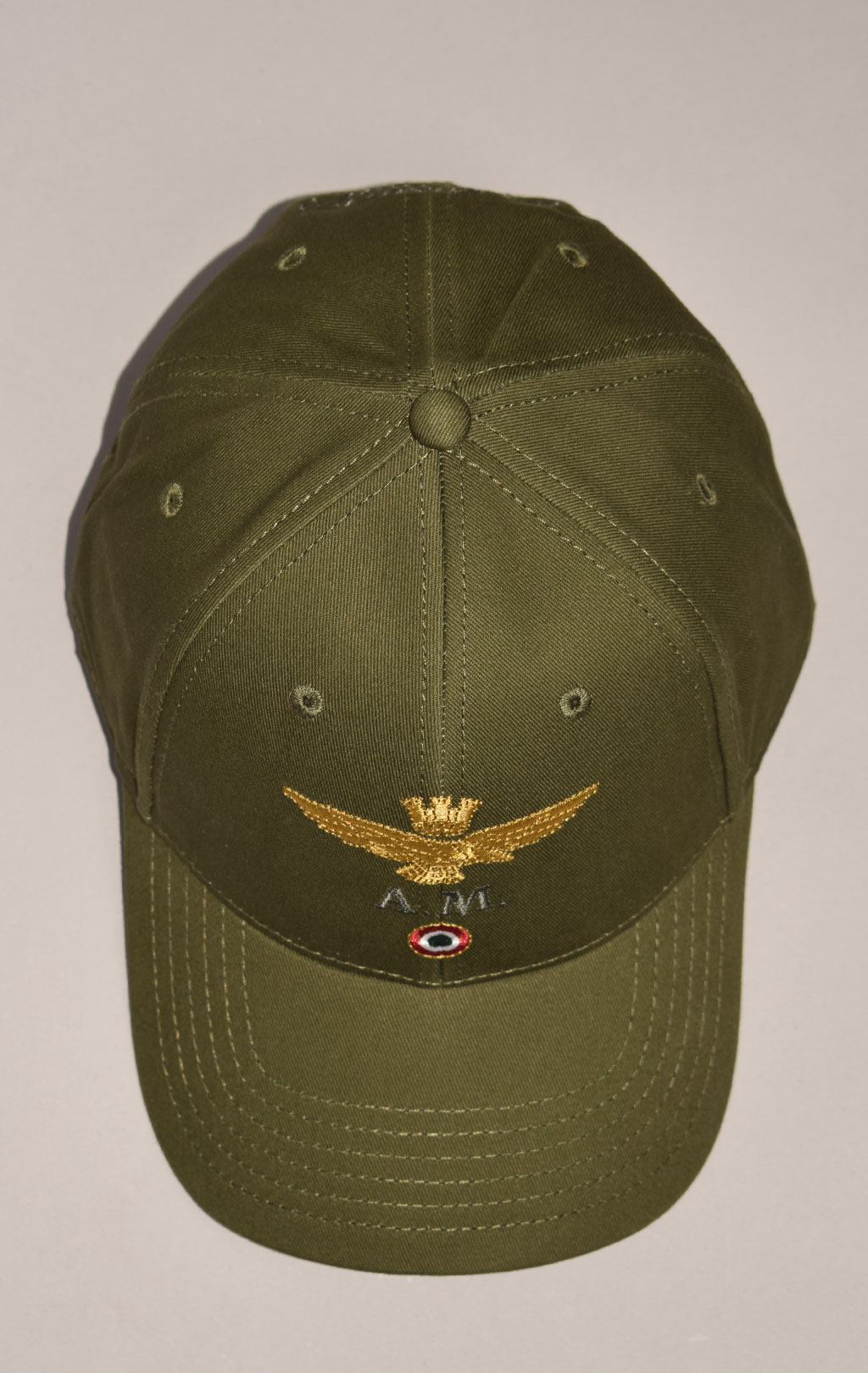 Бейсболка AERONAUTICA MILITARE FW 23/24/CN verde militare (HA 1100)