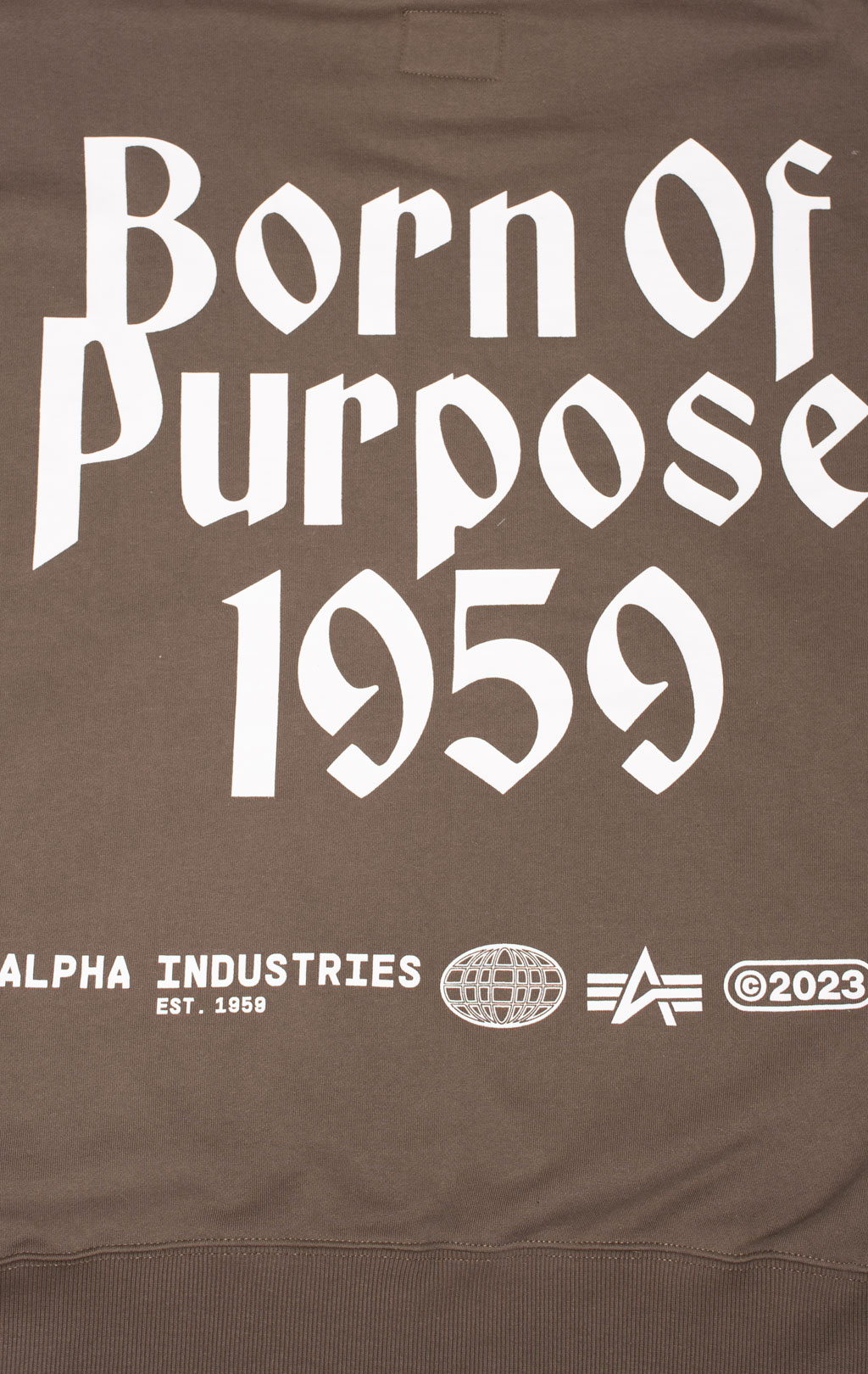 Толстовка ALPHA INDUSTRIES BORN OF PURPOSE HOODIE FW 24/25 coyote brown 