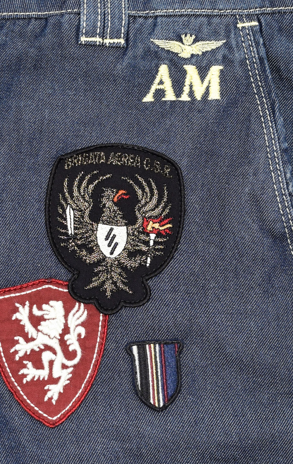 Женские брюки-карго AERONAUTICA MILITARE SS 21/AL jeans medio (PA 1447) 