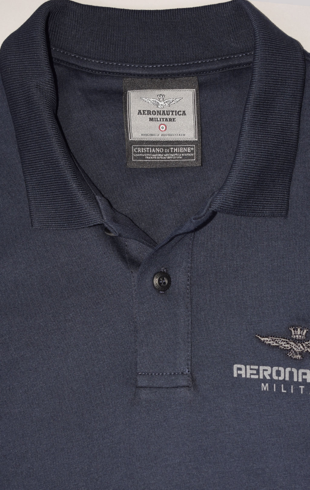 Футболка-поло AERONAUTICA MILITARE SS 23/IT blue navy (PO 1694) 