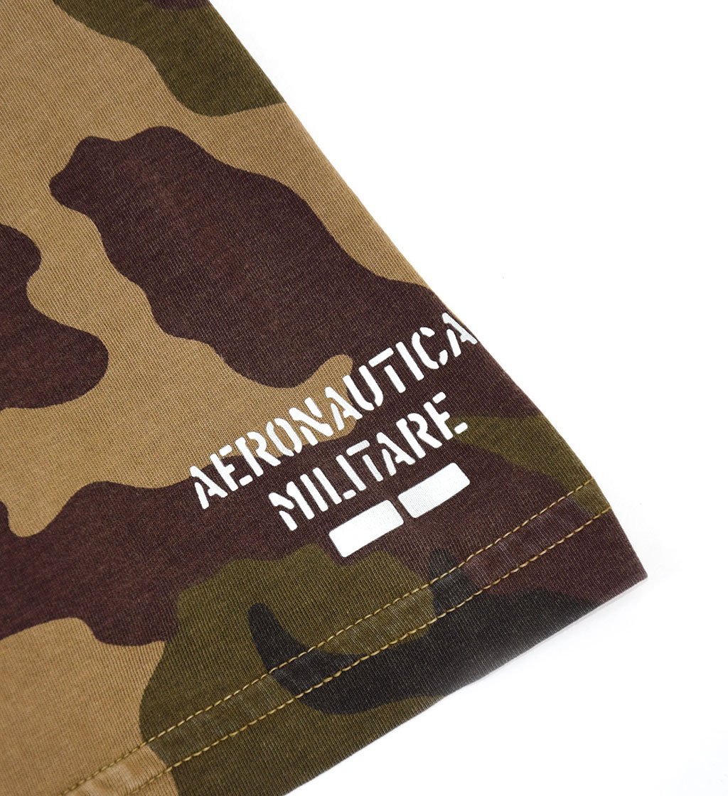 Футболка AERONAUTICA MILITARE SS19 camouflage verde (TS 1604)