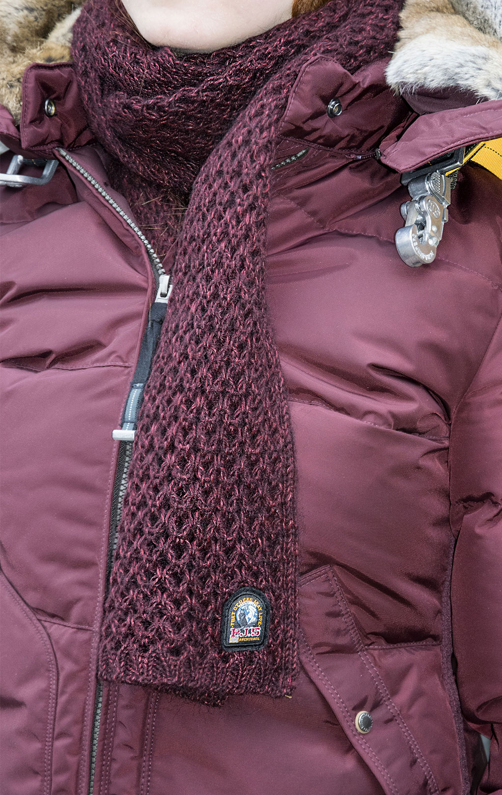 Шарф PARAJUMPERS ELEGANCE SCARF burgundy 