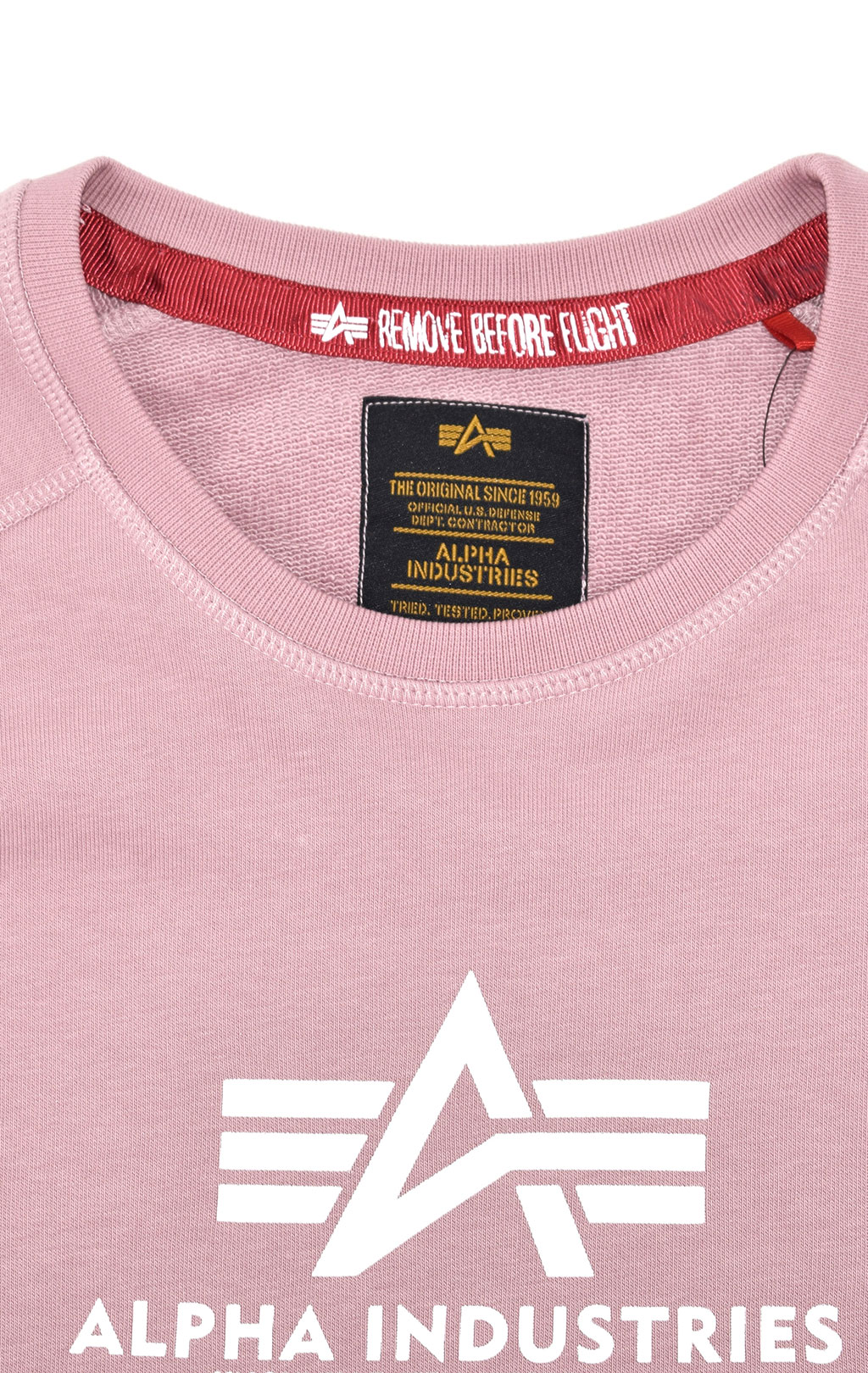 Женский свитшот ALPHA INDUSTRIES NEW BASIC SWEATER silver pink 