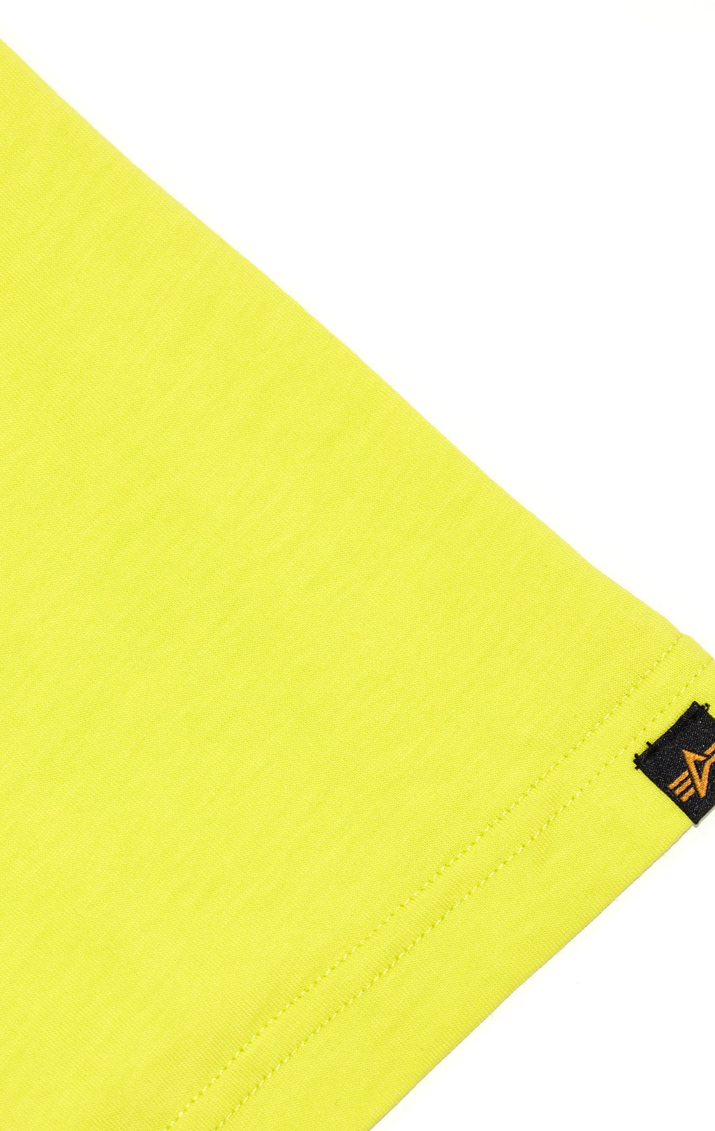 Футболка ALPHA INDUSTRIES REFLECTIVE SMALL LOGO neon yellow 