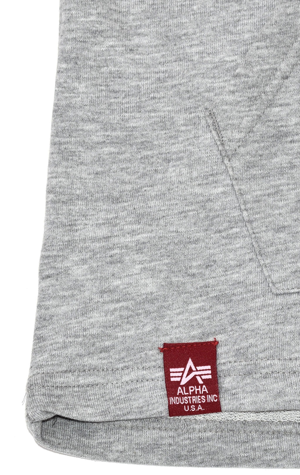 Футболка с капюшоном ALPHA INDUSTRIES BASIC T Hooded grey heather 