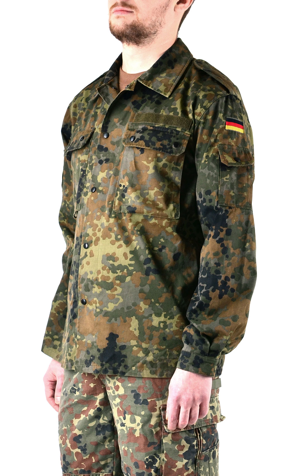 Китель полевой с сеткой flecktarn б/у Германия