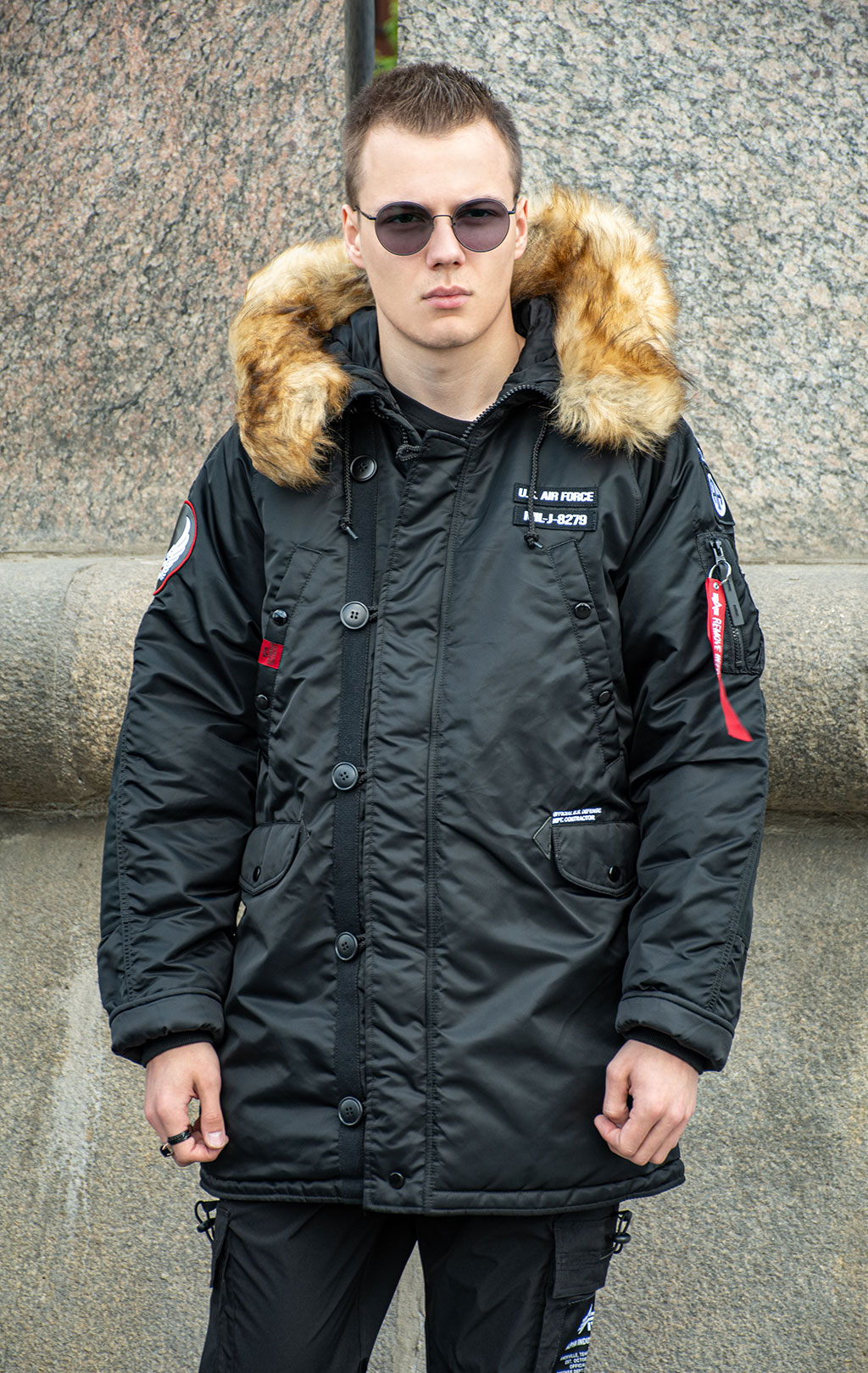 Аляска ALPHA INDUSTRIES AIRBORNE N-3B black 