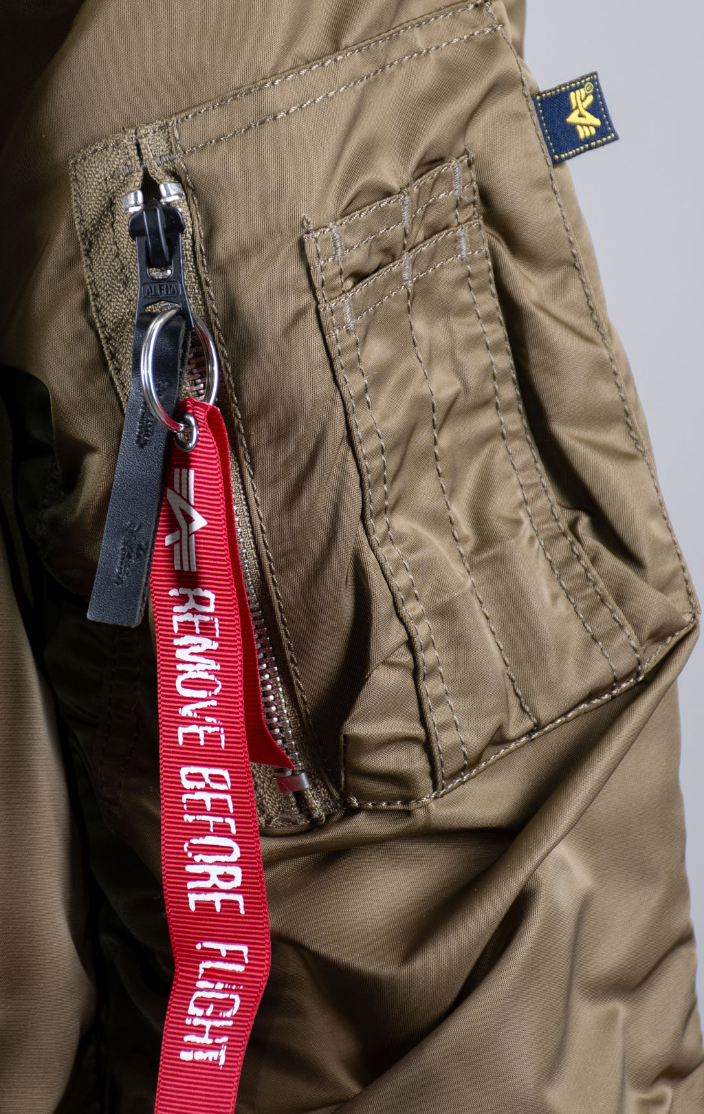 Аляска ALPHA INDUSTRIES SLIM FIT GEN-I N-3B vintage olive/orange 