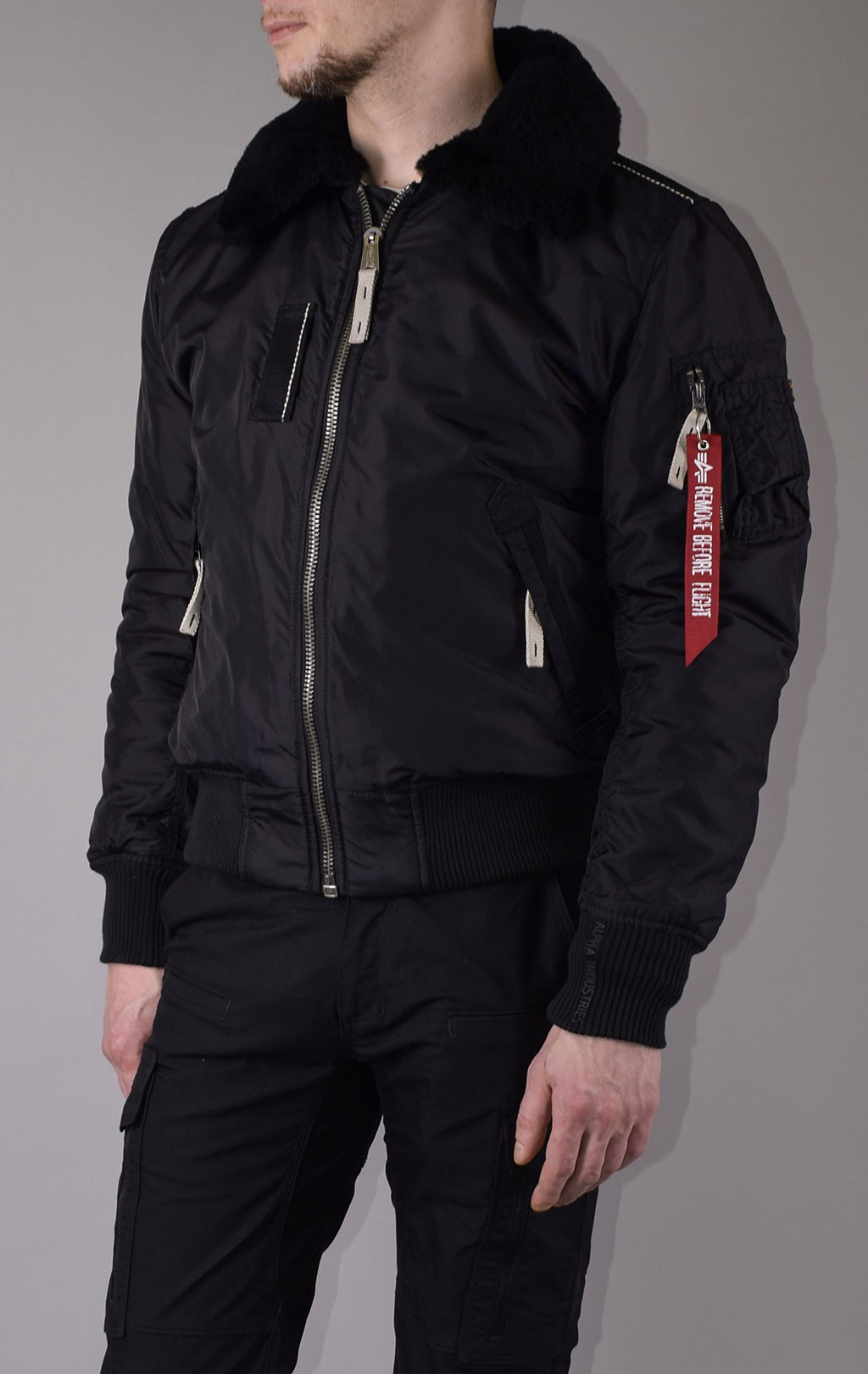 Куртка-пилот ALPHA INDUSTRIES INJECTOR-III black 