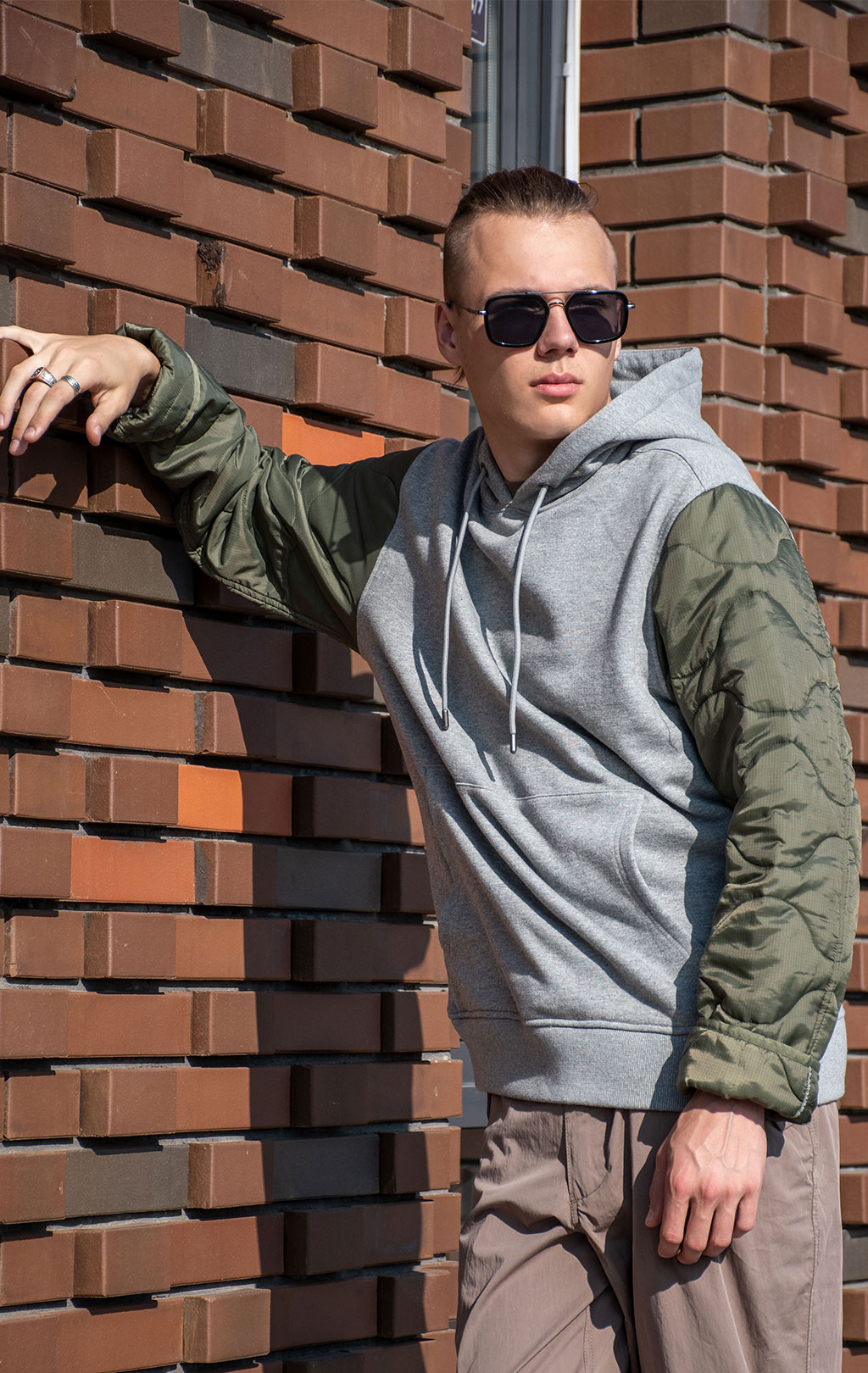 Толстовка ALPHA INDUSTRIES ALS/92 LINER HOODIE FW 24/25 medium charcoal heather 