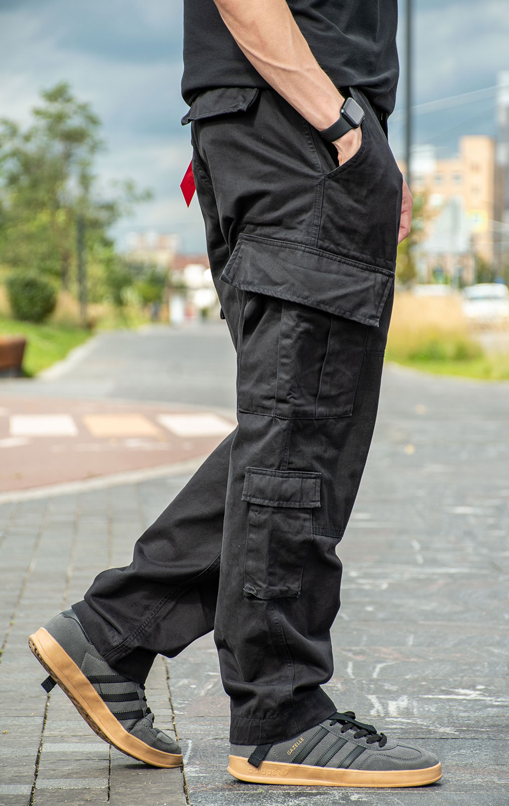 Брюки-карго ALPHA INDUSTRIES ACU PANT плотные FW 24/25 black 