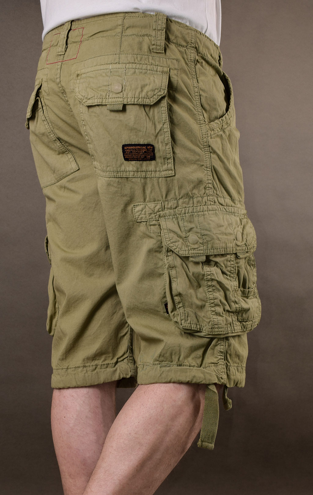 Шорты ALPHA INDUSTRIES JET big size light olive 