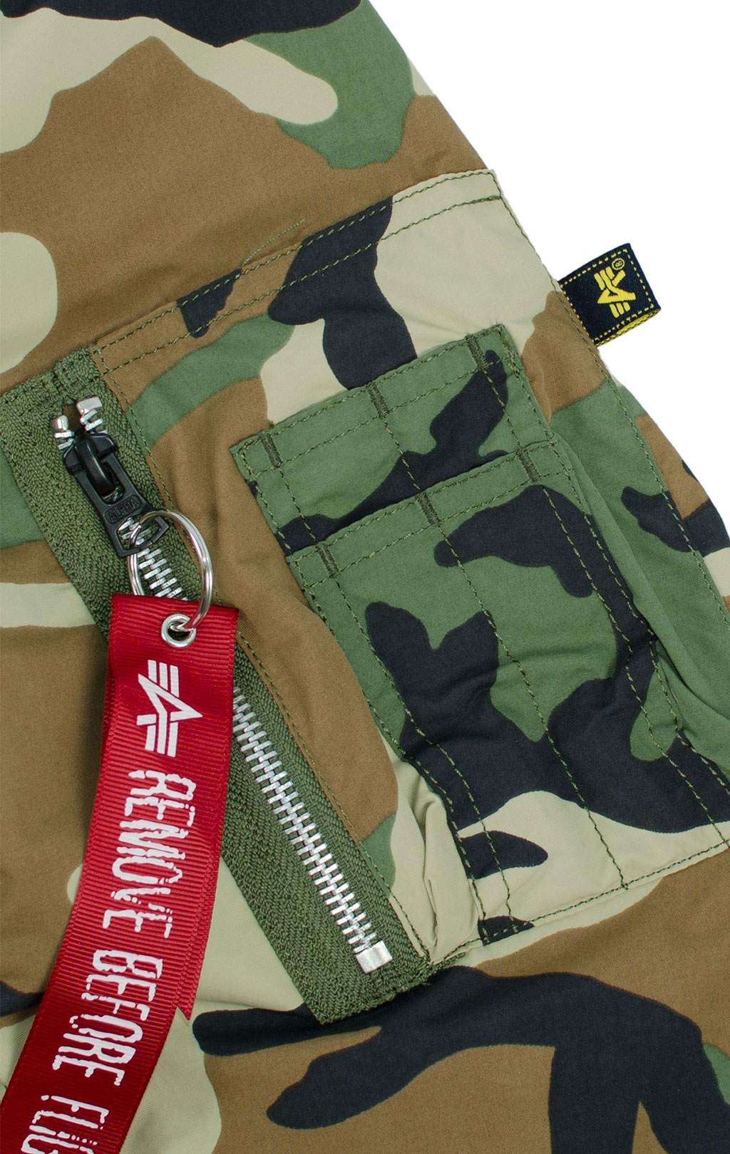 Ветровка ALPHA INDUSTRIES L-2B DRAGONFLY BLOOD CHIT light camo woodland 