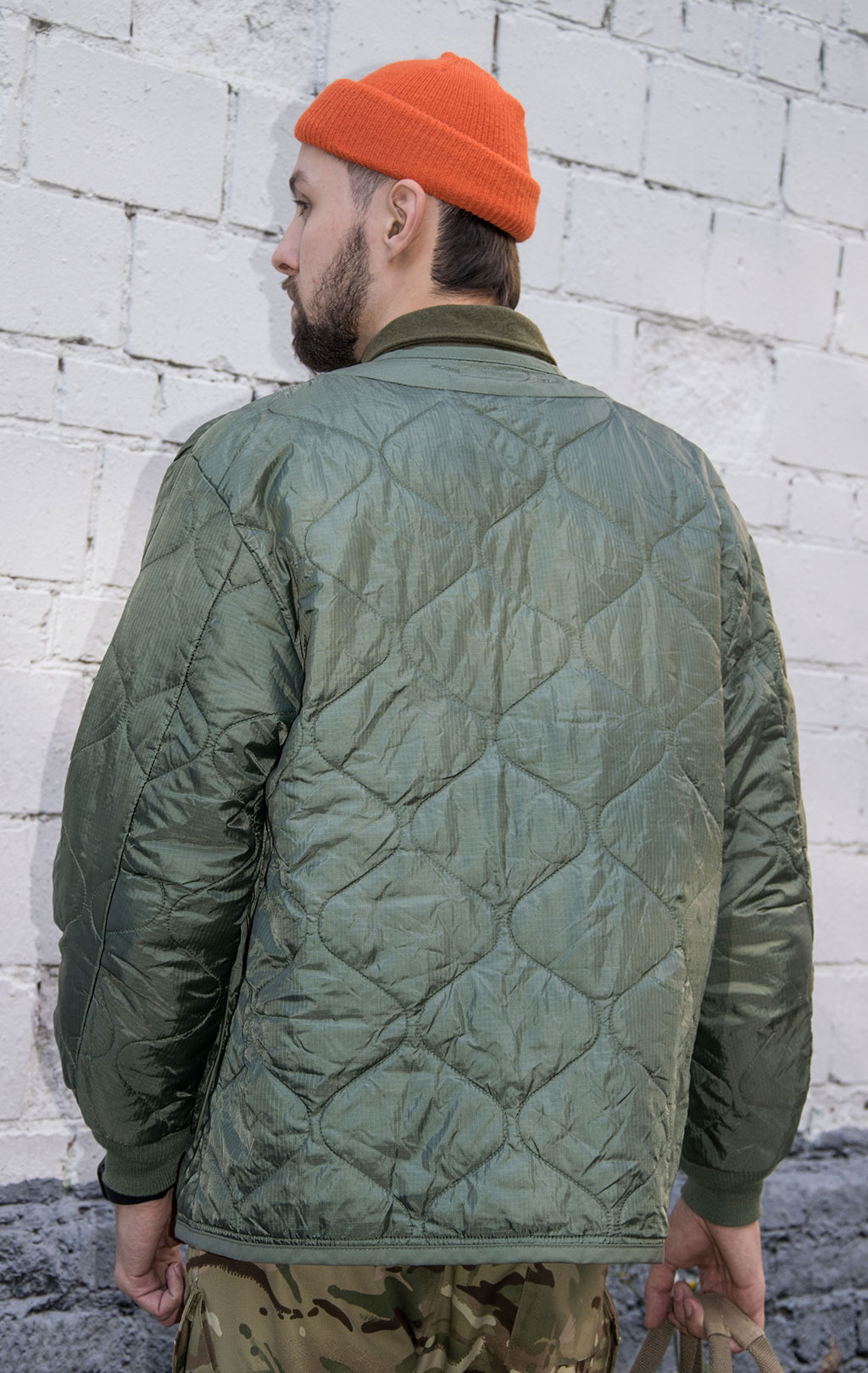 Куртка-подстёжка ALPHA INDUSTRIES CLASSIC big size M-65 с карманами и манжетами olive 