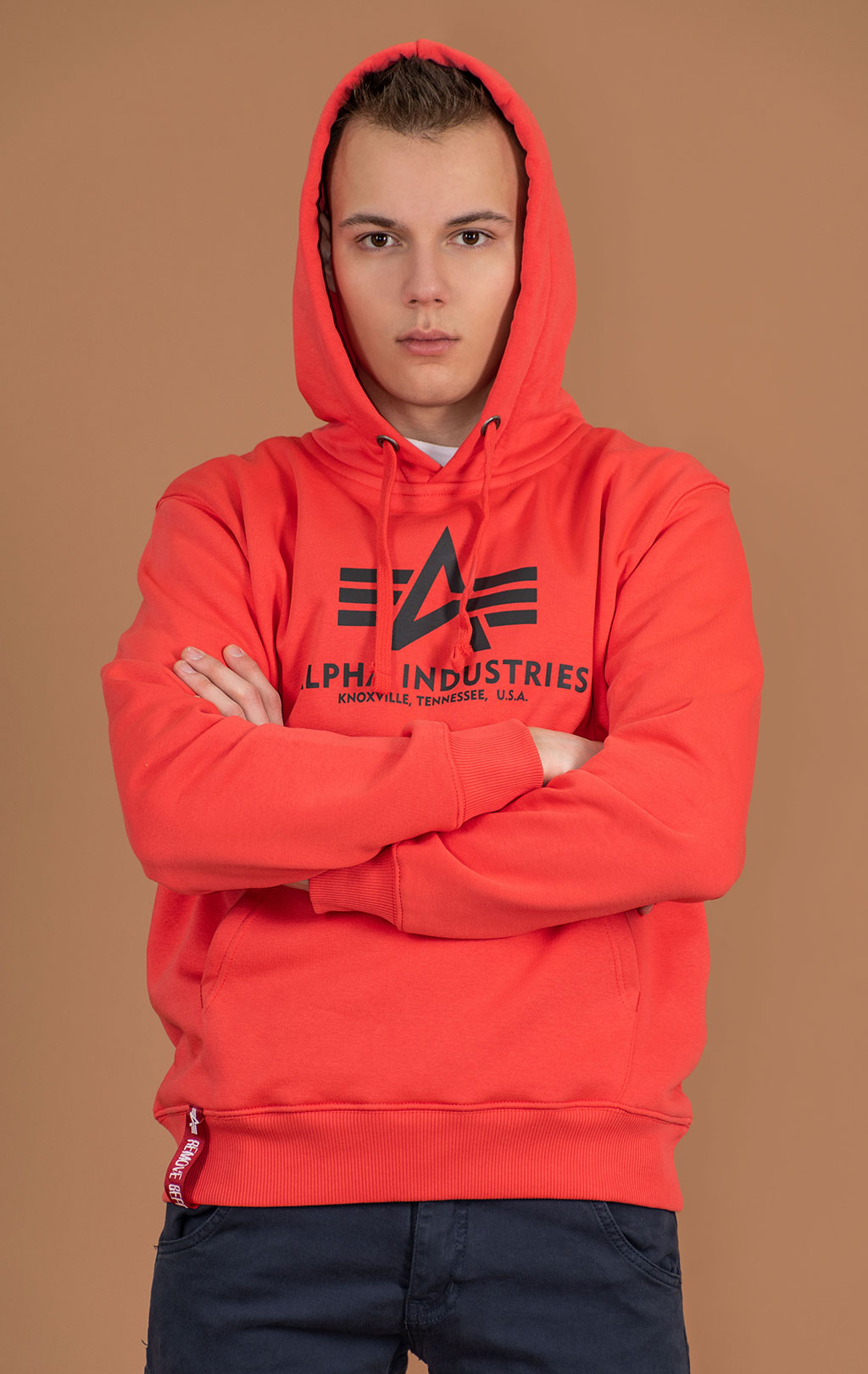 Толстовка ALPHA INDUSTRIES BASIC HOODY radiant red 