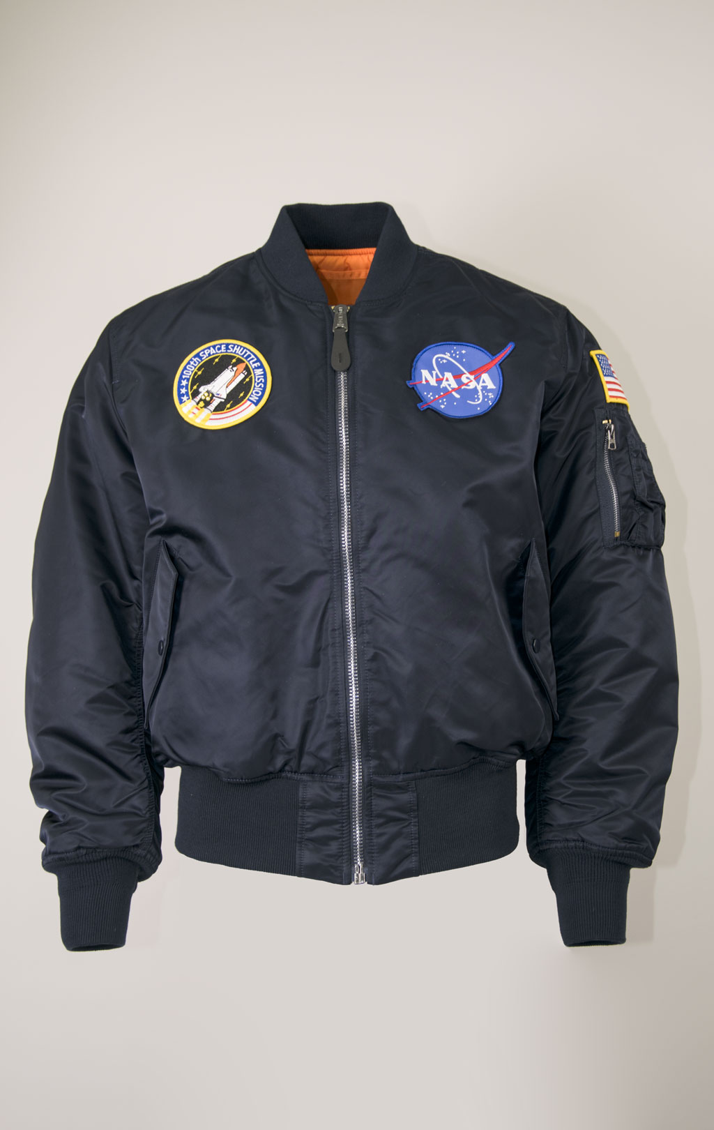 Бомбер ALPHA INDUSTRIES NASA MA-1 original fit rep. blue 