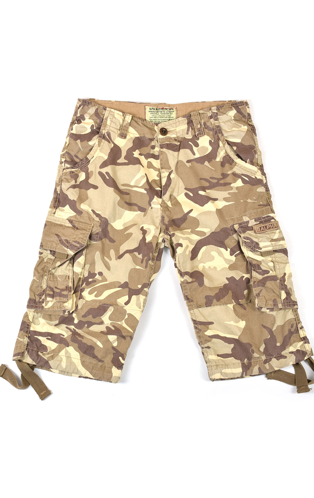 Шорты ALPHA INDUSTRIES JET camo desert 