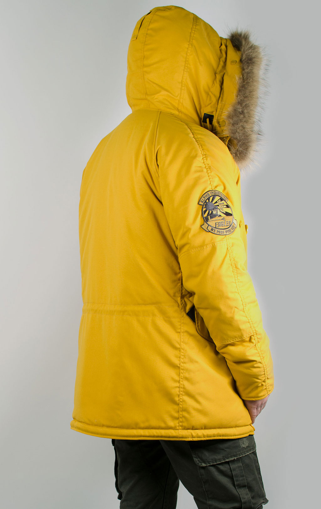 Аляска ALPHA INDUSTRIES EXPLORER натур. мех mustard 