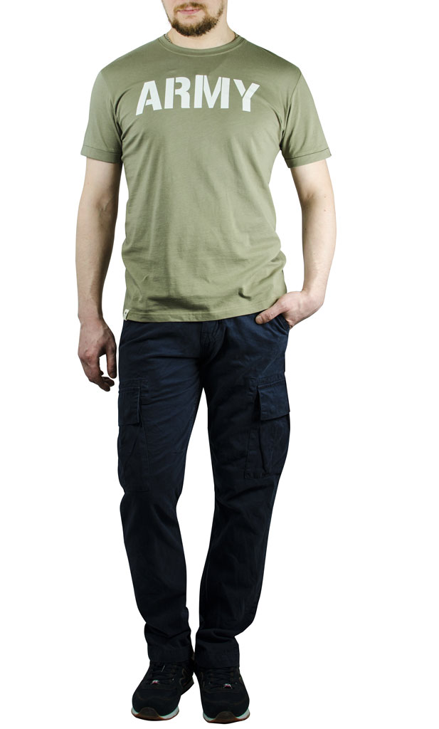 Футболка ALPHA INDUSTRIES ARMY T olive 