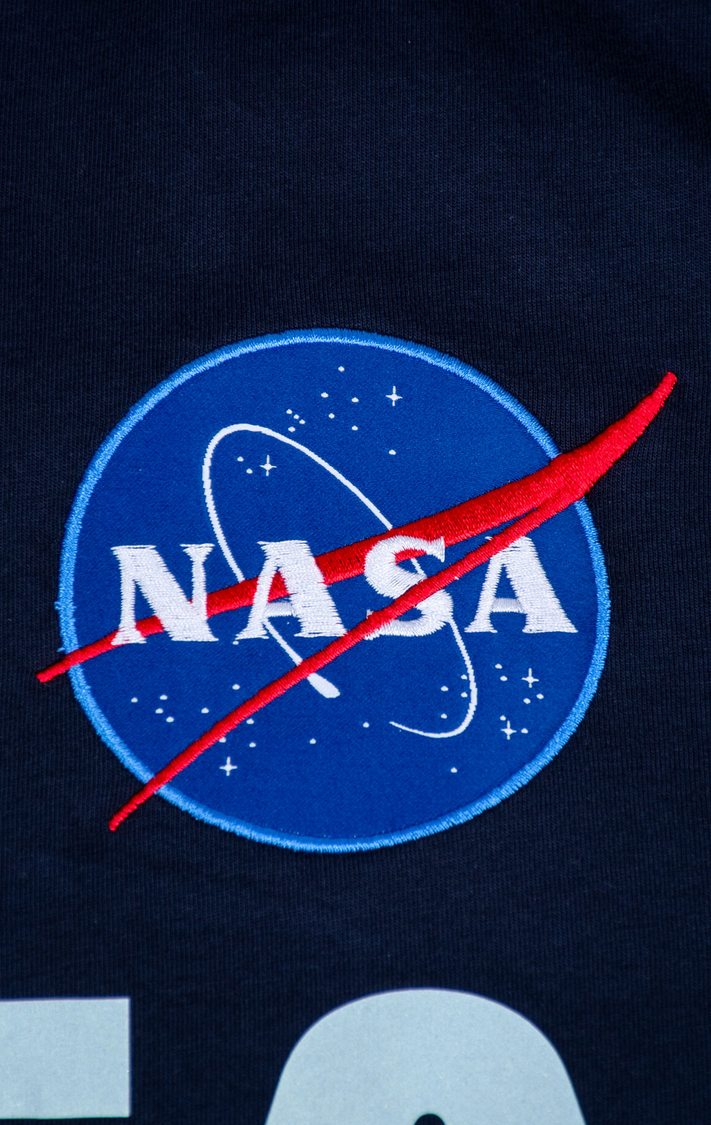 Футболка ALPHA INDUSTRIES NASA Reflective big size rep. blue 