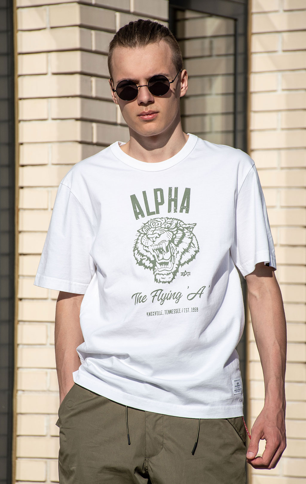 Футболка ALPHA INDUSTRIES ALPHA TIGER TEE SS 24 white 