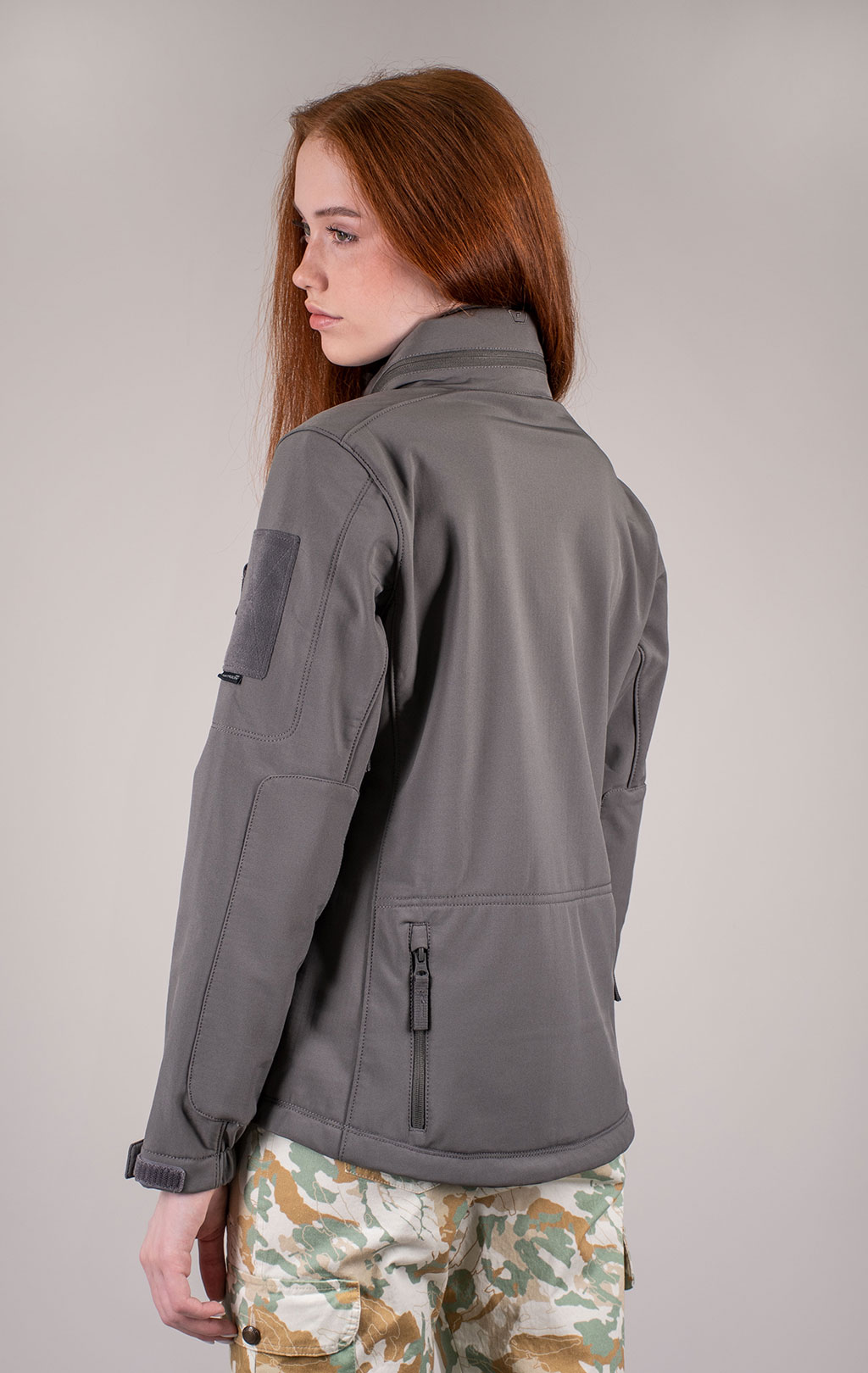 Женская куртка тактическая softshell Pentagon мембрана ARTAXES Soft Shell grey wolf 08011w 