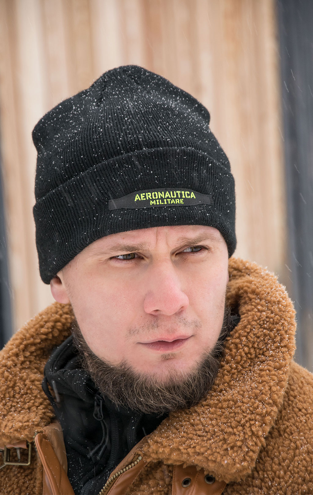 Шапка вязаная AERONAUTICA MILITARE FW 22/23/CN jet black (CU 044)