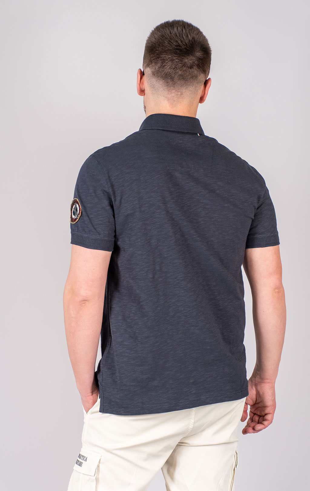 Футболка-поло AERONAUTICA MILITARE SS 25 m/TR blue navy (PO 1865) 