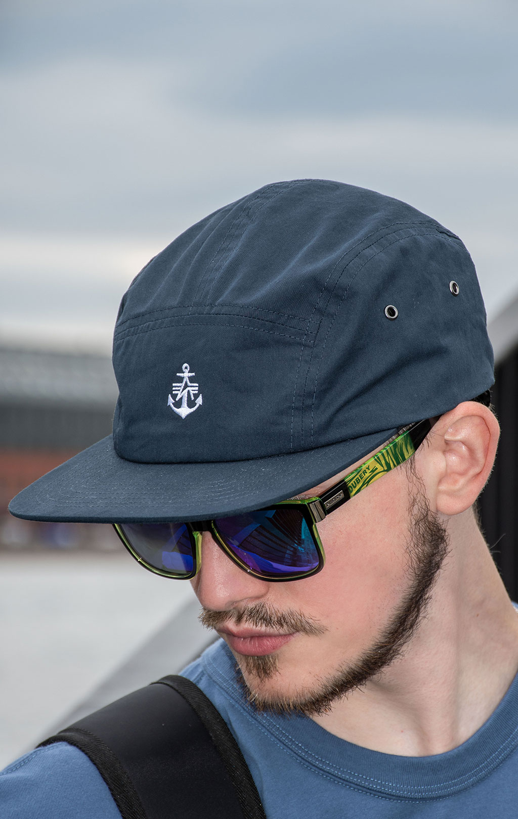 Бейсболка ALPHA INDUSTRIES ALPHA CAMPER HAT SS 24 replica blue 
