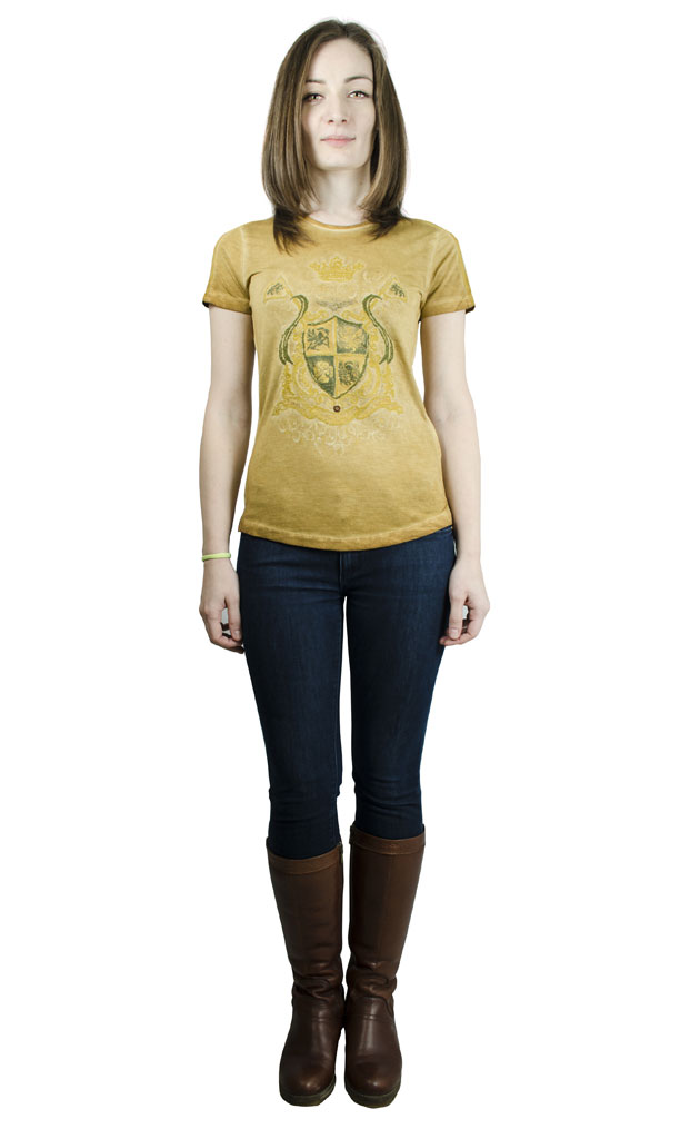 Женская футболка AERONAUTICA MILITARE giallo (TS 1323)