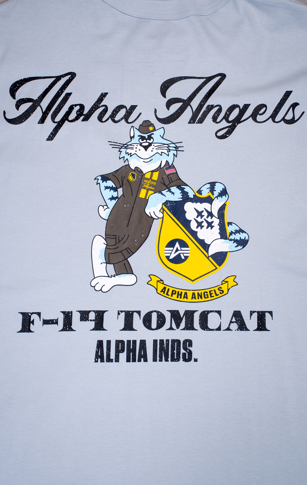 Футболка ALPHA INDUSTRIES RELAXED ALPHA ANGELS TEE SS 26 mist 