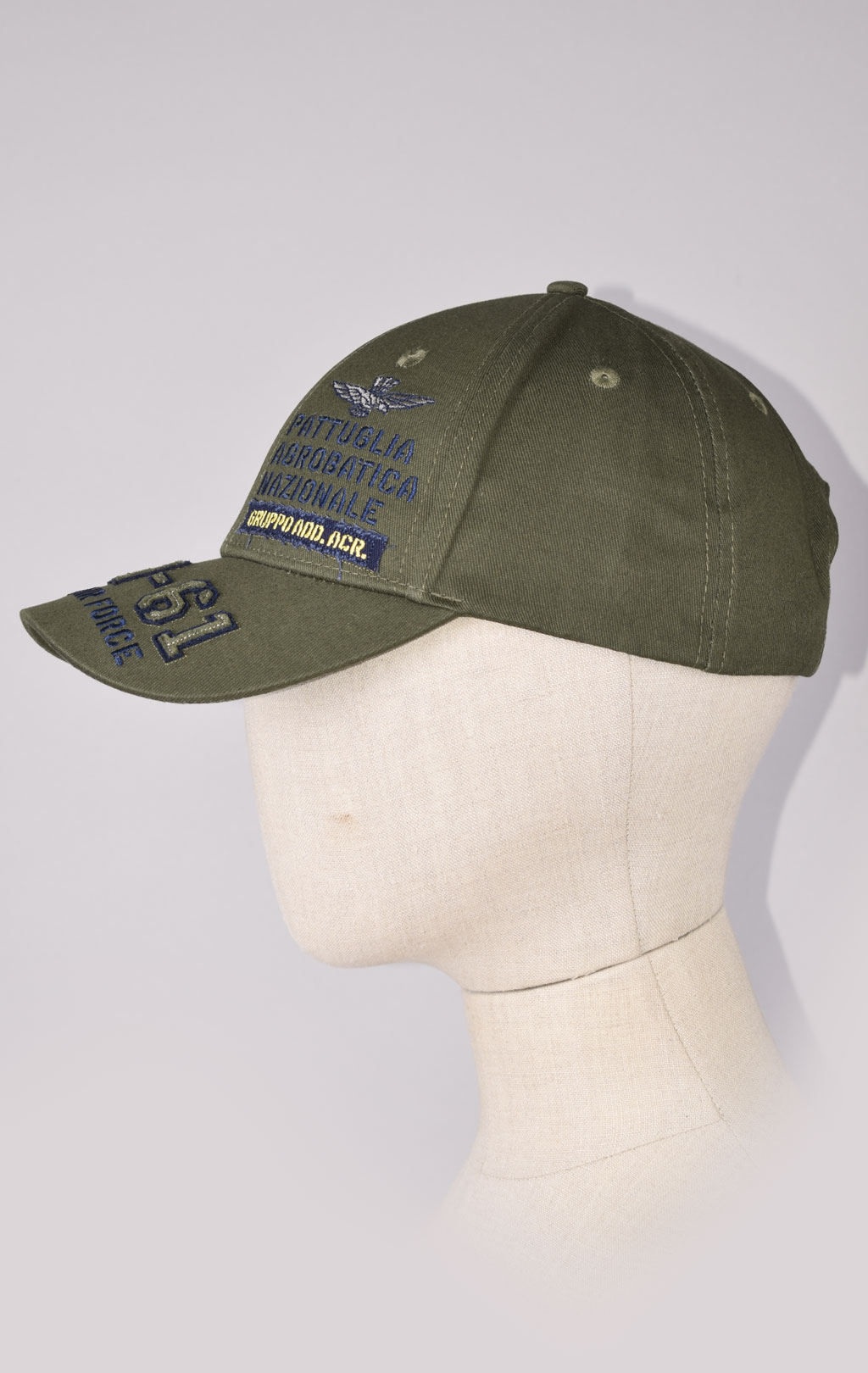 Бейсболка AERONAUTICA MILITARE SS 23/CN verde (HA 1134) 