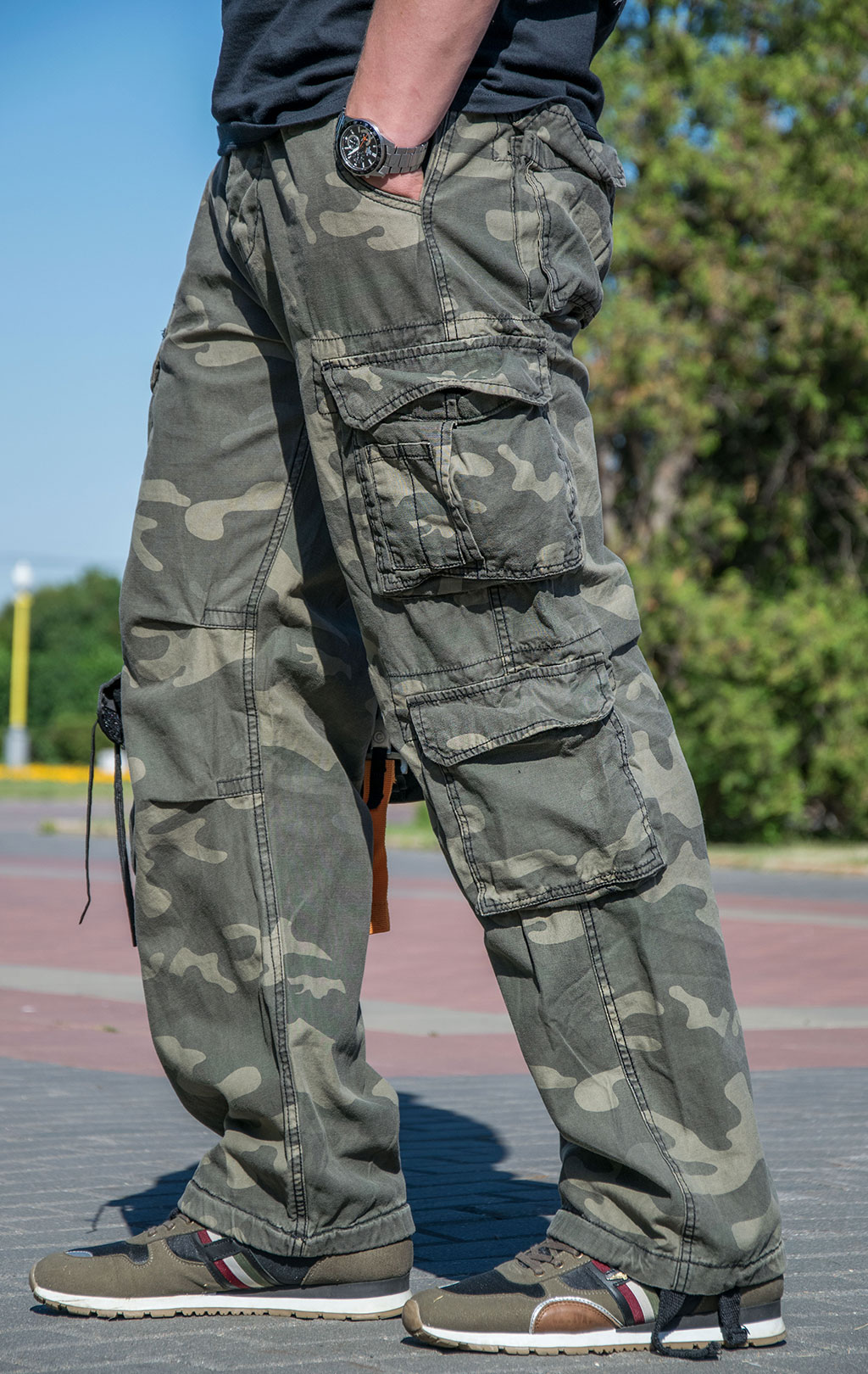 Брюки-карго Surplus AIRBORNE VINTAGE camo black 