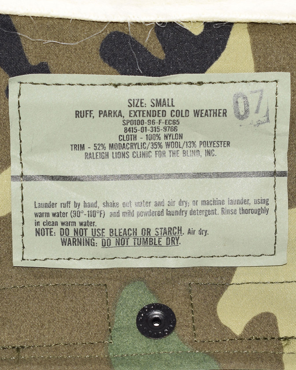 Опушка на куртку Gore-Tex Gore-Tex camo woodland США