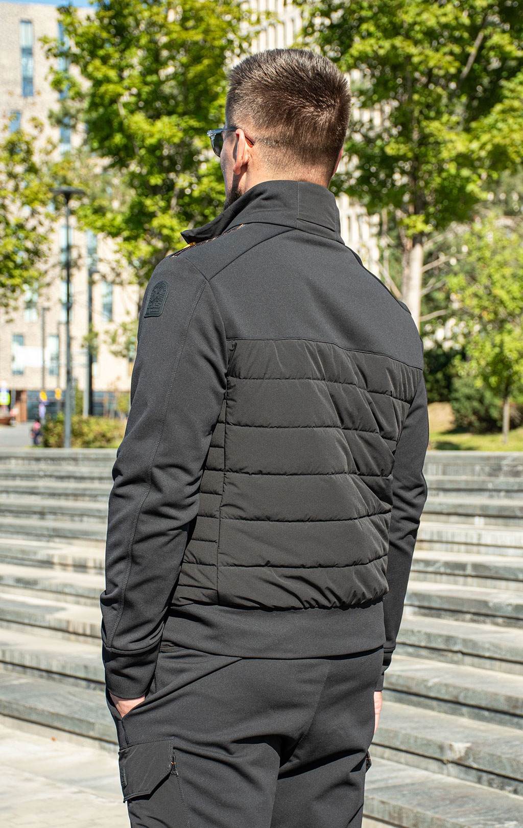 Толстовка комбинированная PARAJUMPERS MICK FW 25/26 black 