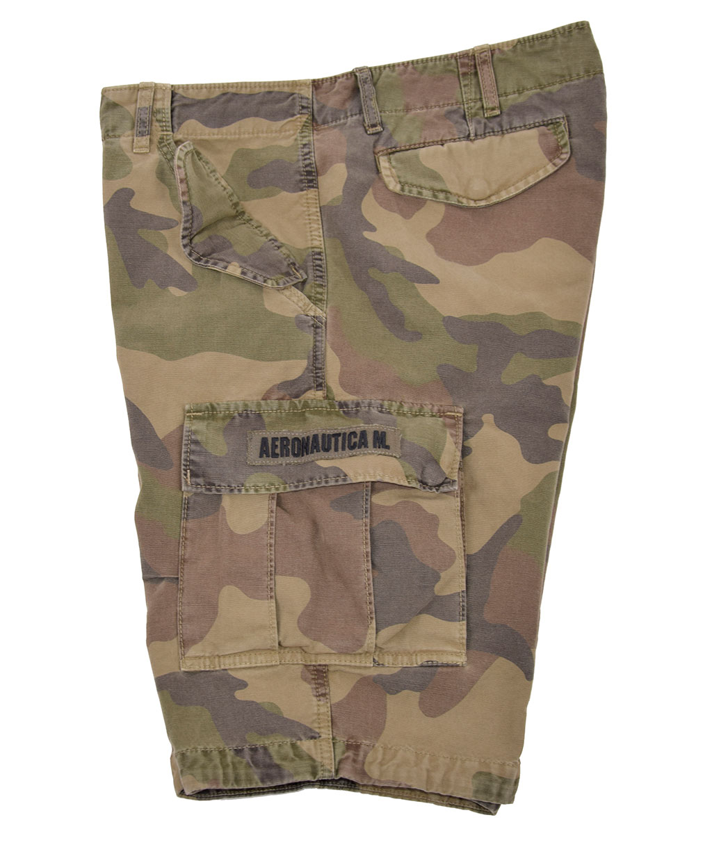 Шорты AERONAUTICA MILITARE SS19 camouflage verde (BE 076) 