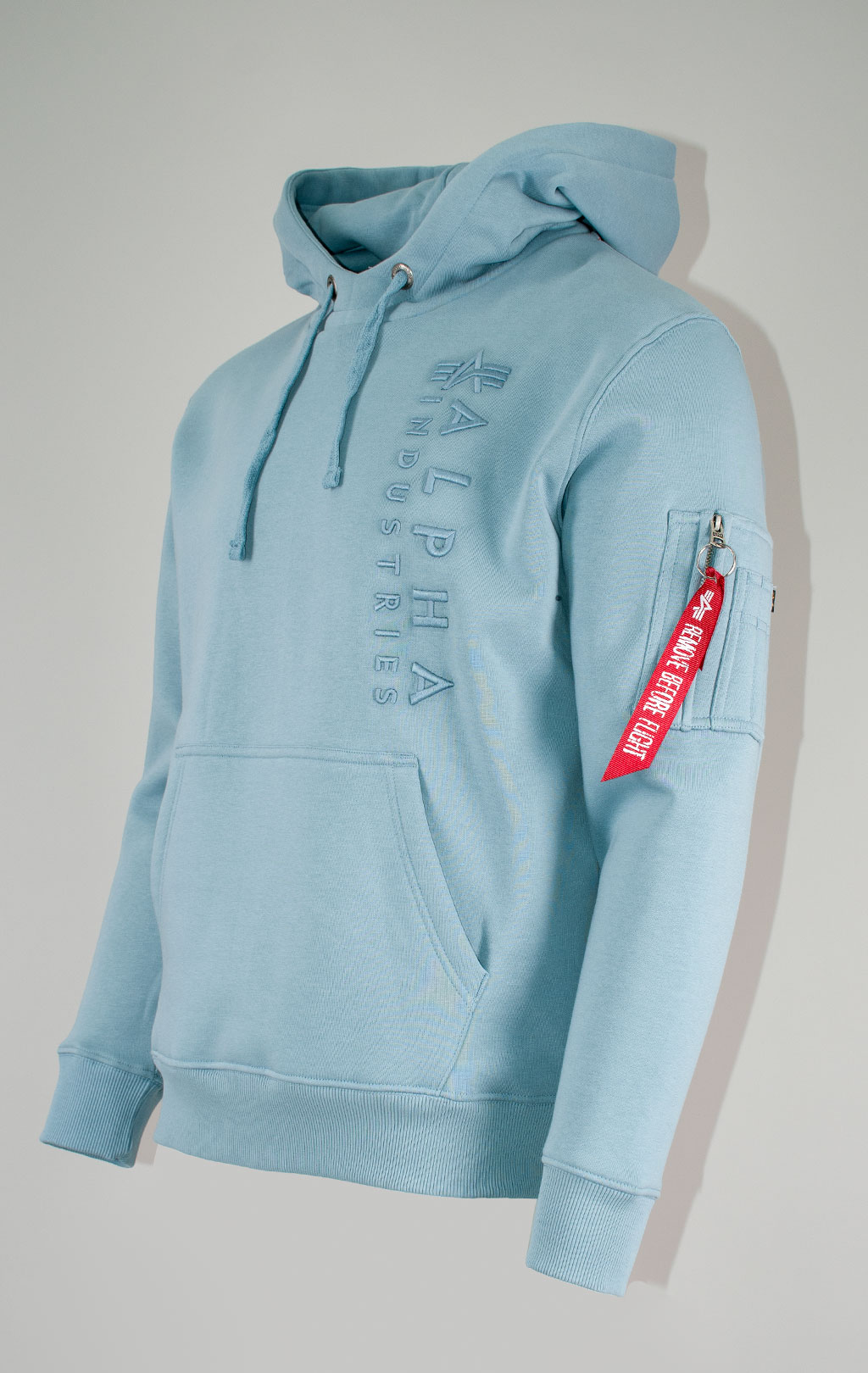 Толстовка ALPHA INDUSTRIES EMB HOODY greyblue 