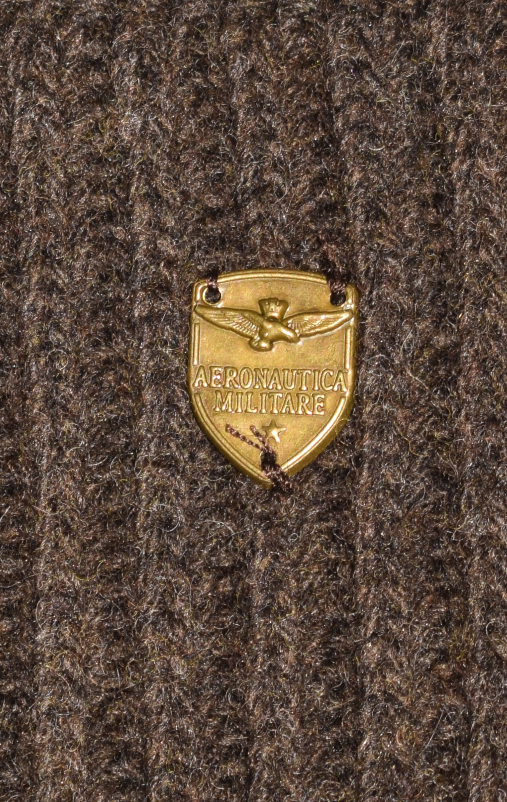 Женская шапка вязаная AERONAUTICA MILITARE FW 23/24/IT t. moro (CU 056) 
